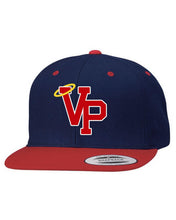 Load image into Gallery viewer, VPLL Halo Hat  - Navy/Red Bill Snapback - PRESALE