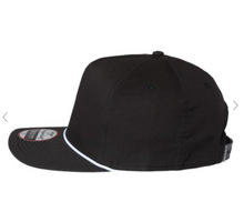 Load image into Gallery viewer, VPLL - Country Club Rope Hat - Black (Adjustable)