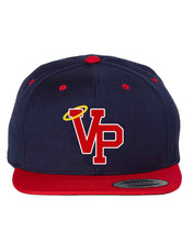 Load image into Gallery viewer, VPLL Halo Hat  - Navy/Red Bill Snapback - PRESALE